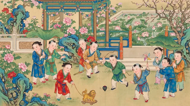 Children at Play in the Garden — Song Dynasty