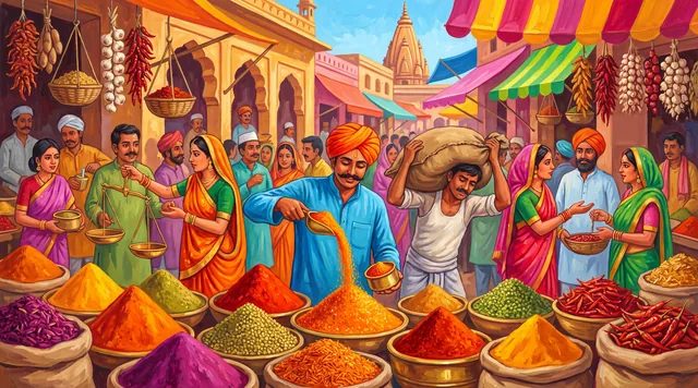 The Spice Market — Modern Indian Painting