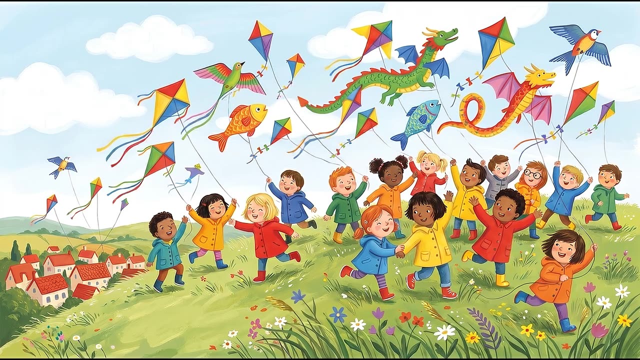 Kite Festival — a still from the animation