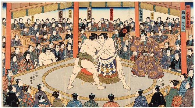 The Sumo Bout — Ukiyo-e