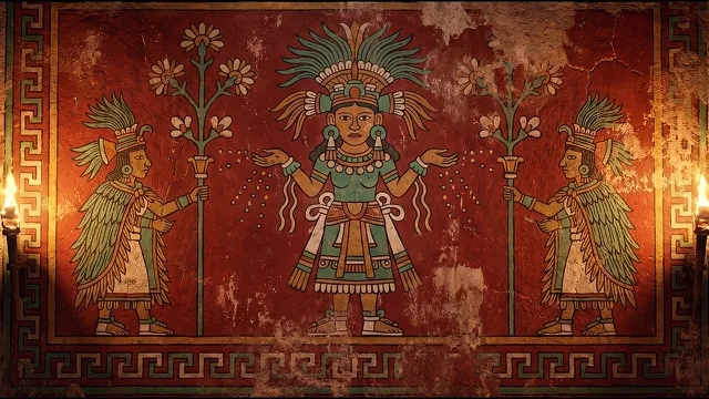 Great Goddess Mural — Teotihuacan Fresco