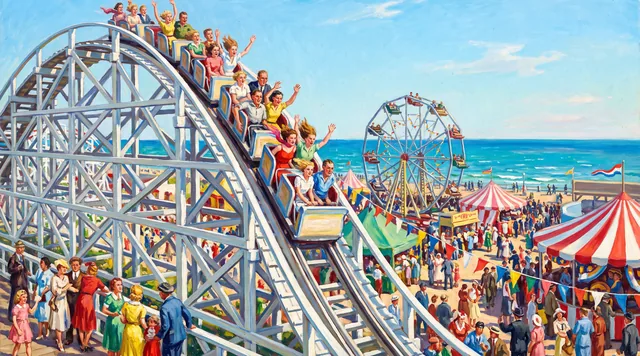The Roller Coaster — American Scene Painting