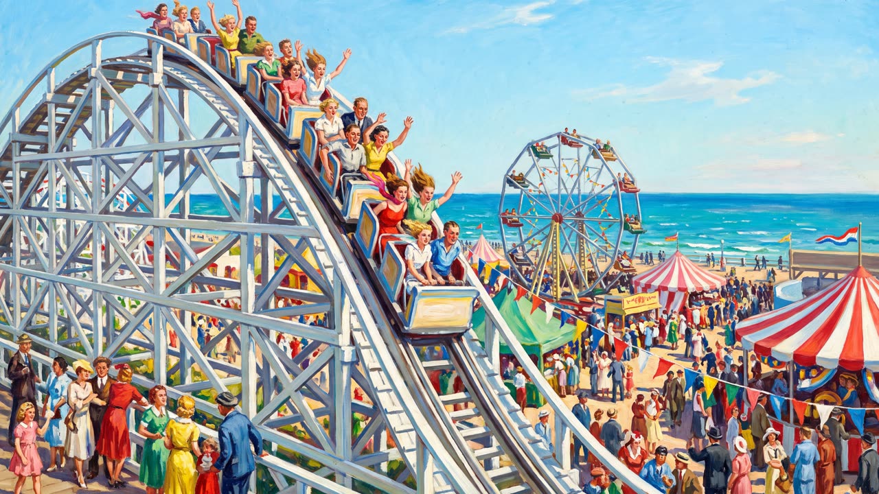 The Roller Coaster — a still from the animation