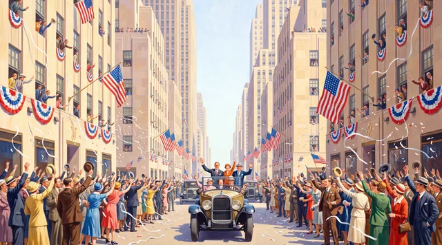 The Ticker-Tape Parade — American Scene Painting