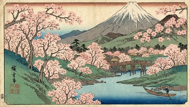 Mountain River — Ukiyo-e