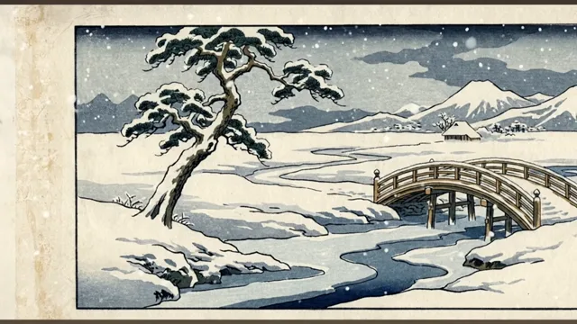 Winter Serenity — Ukiyo-e