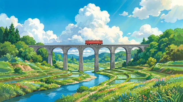 The Valley Line — Anime Landscape