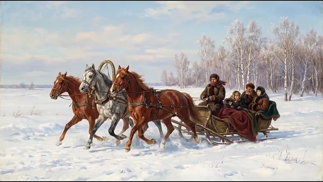 Winter Troika — Russian Realism
